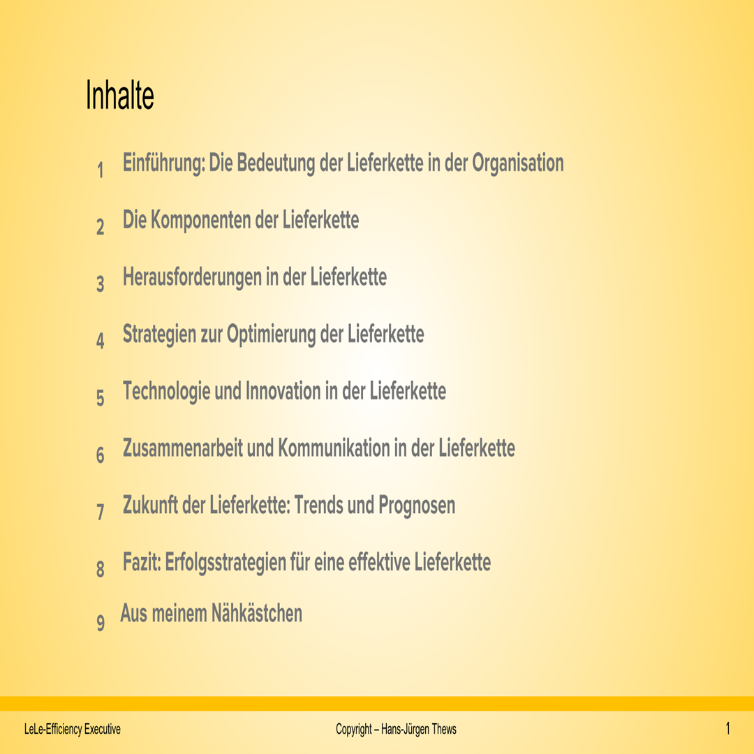 Weiterbildung in effiziente Lieferkette aufbauen - Digitale Expertise als Download