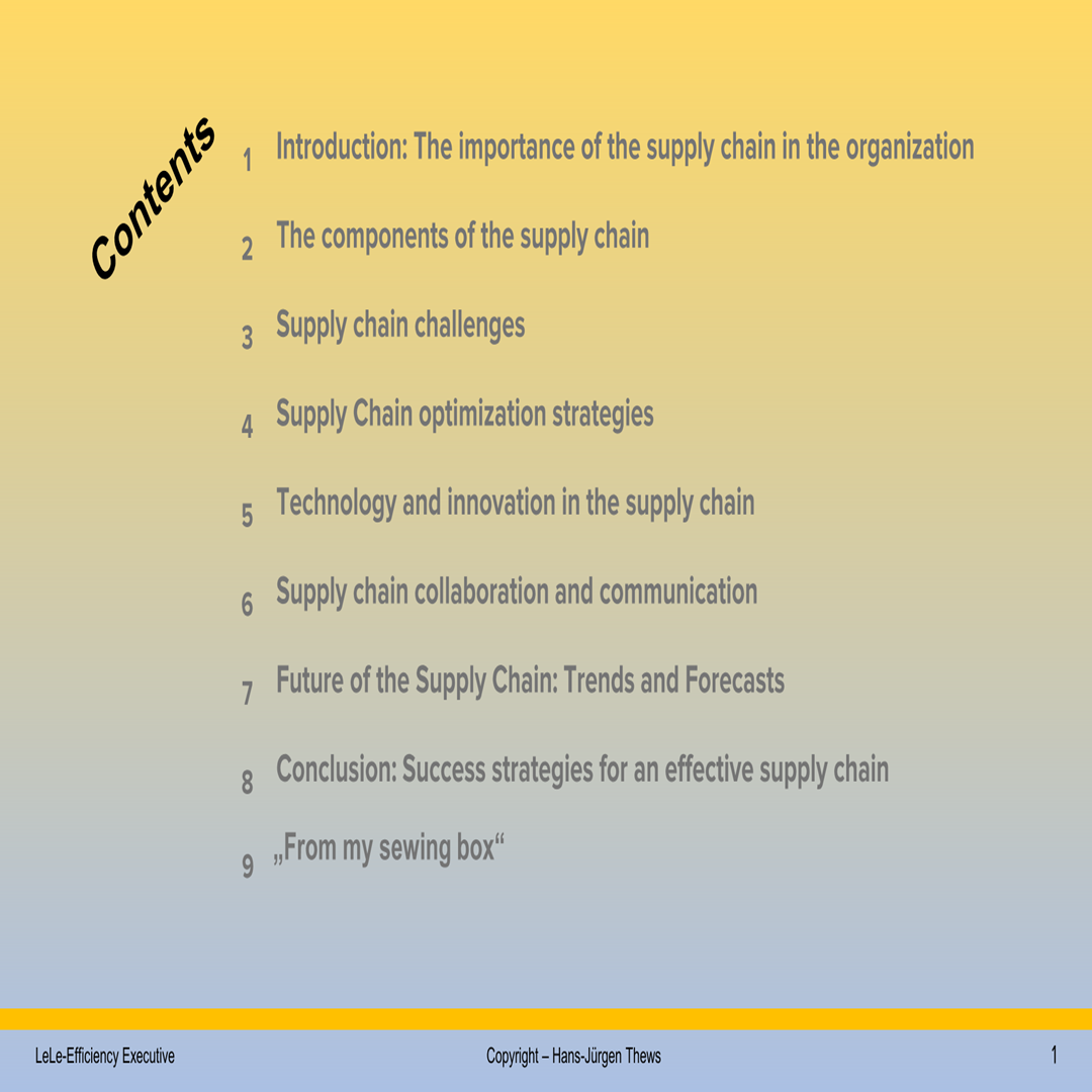 Weiterbildung in effiziente Lieferkette aufbauen - Digitale Expertise als Download