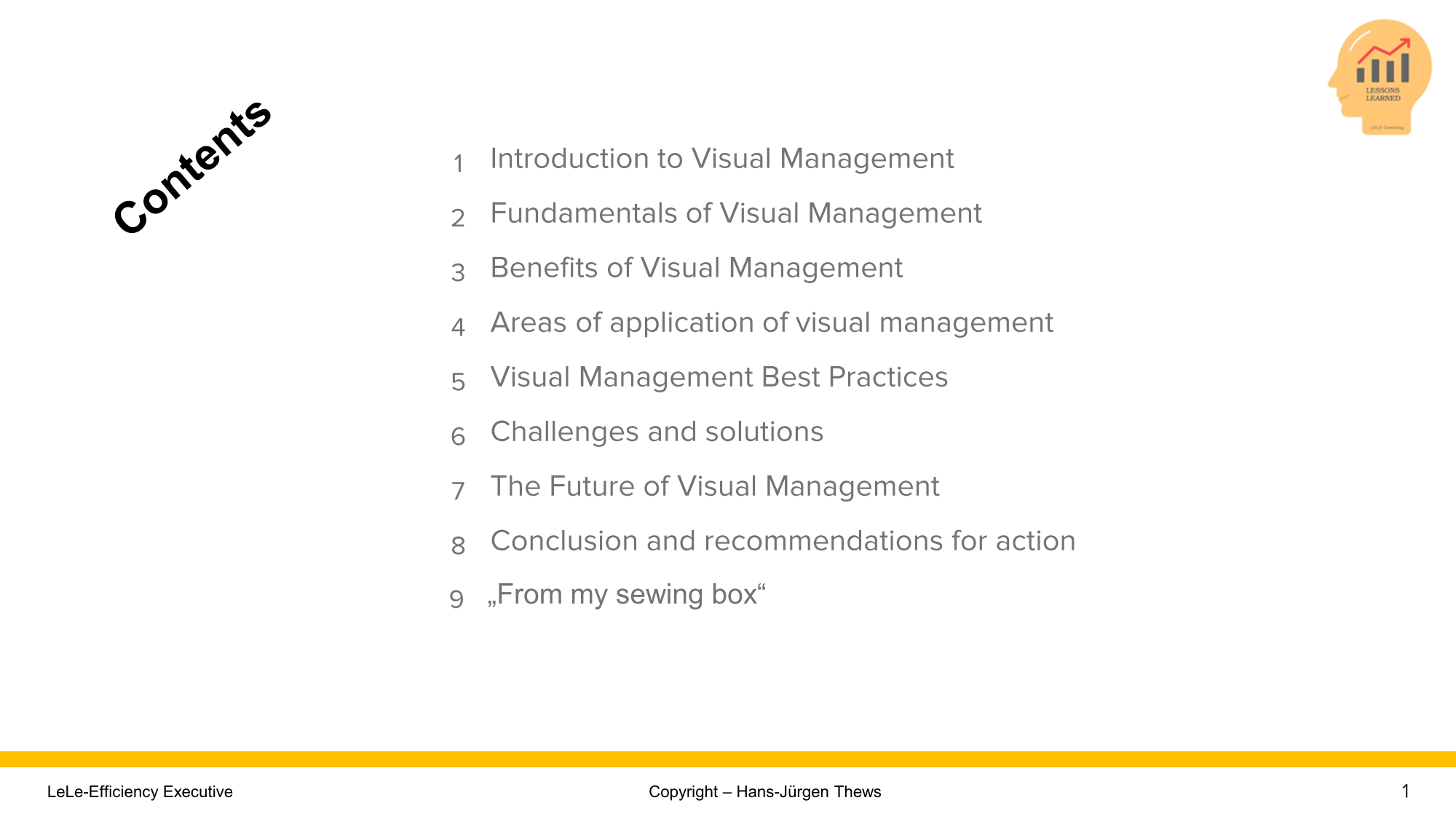 Visual Management - Seeing helps understanding - Digital expertise available for download