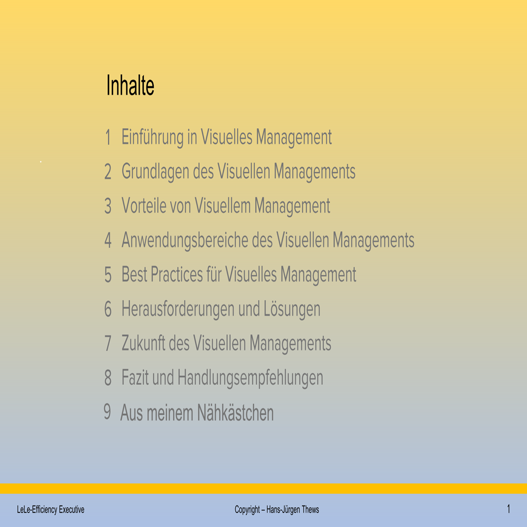 Visuelles Management - Sehen hilft Verstehen - Digitale Expertise als Download-